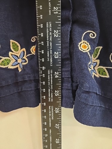 Sag Harbor Short Sleeve Shirt Blue Womens Sixe 2X - 第 6/6 張圖片