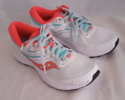 Saucony Cohesion 13 Running Shoes Womens 7 White Athletic Sneakers Trainers