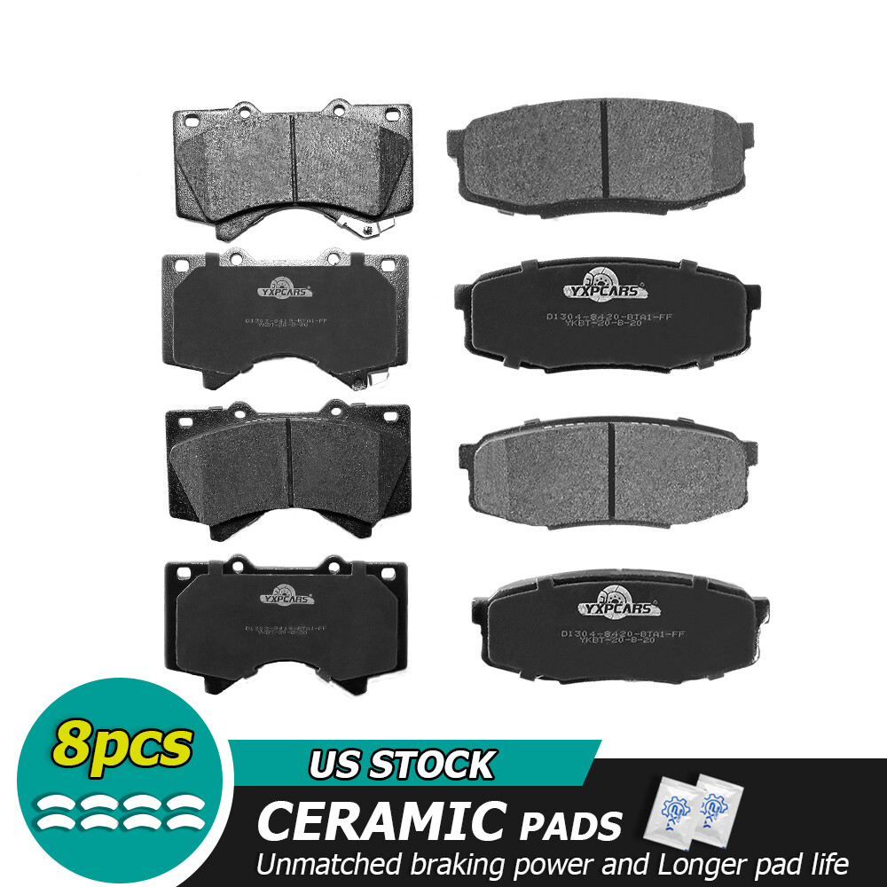 Ceramic Brake Pads Set D1303 D1304 For Toyota Land Cruiser, Sequoia, Tundra, Lexus LX570