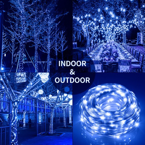 Outdoor Rope Lights 8 Modes Dimmable String Lights Xmas Tree Decor USB/Battery - Picture 18 of 26