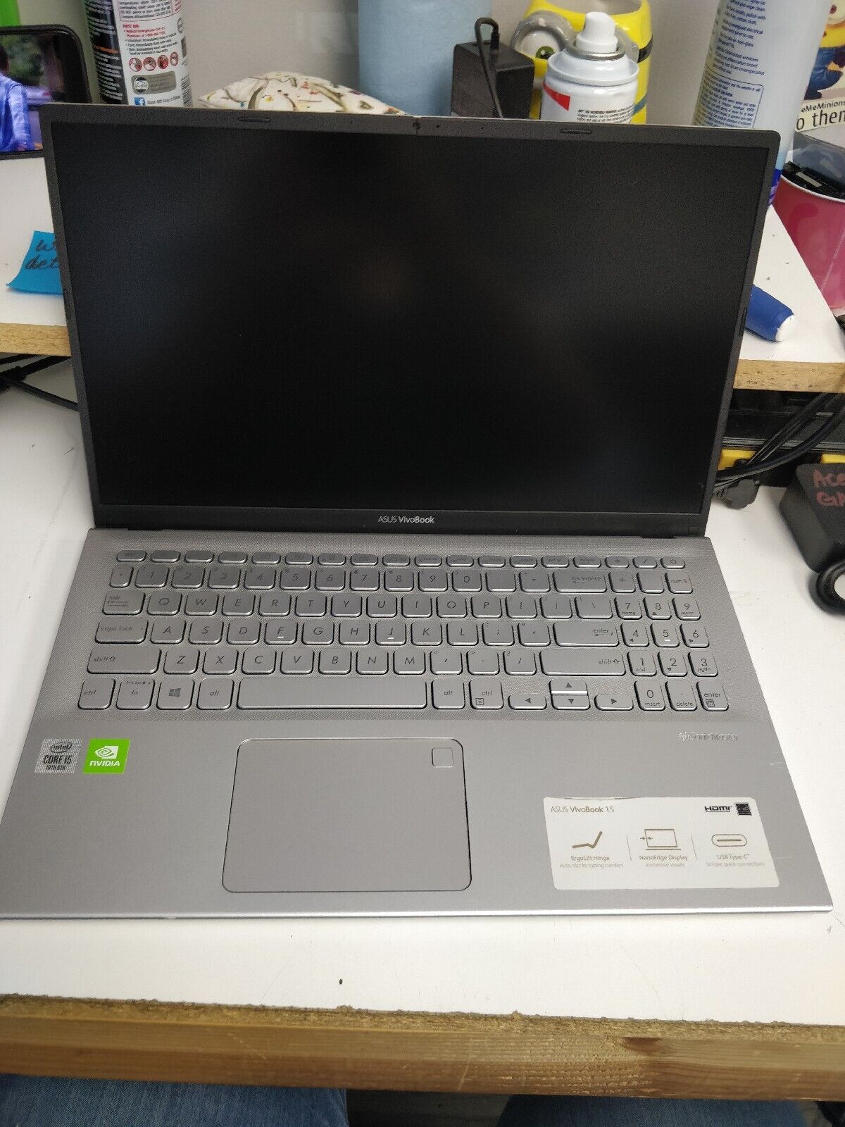 ASUS VivoBook 15 S512F Thin i5 10th gen 8gb ram no drives parts 60411. Available Now for 119.00