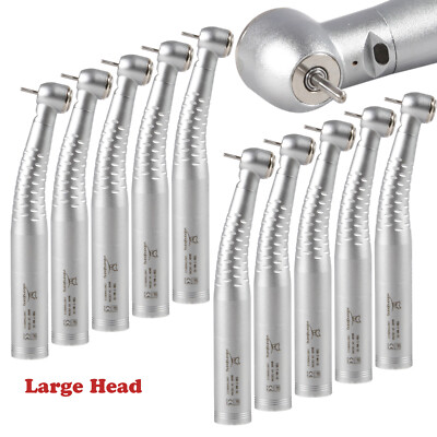 10pcs Dental Fiber Optic LED Turbine Handpiece Big Head fit KAV Coupler YD6