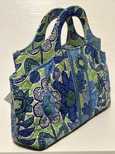 Vera Bradley Abby Doodle Daisy Purse Handbag Blue/Green Women NEW WITH TAGS $68 - Picture 7 of 12