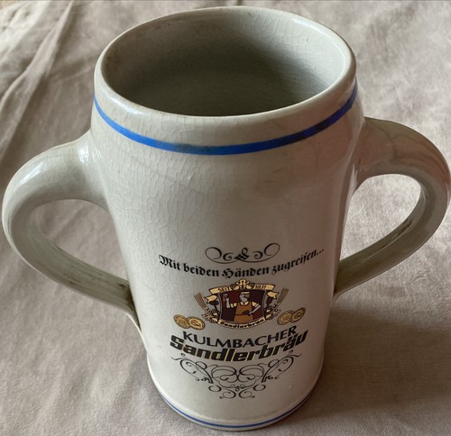 KULMBACHER Sandlerbrau - Bierstein mit 2 Griffen 8 Zoll hoch - Bild 2 von 5