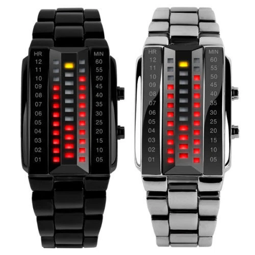 Orologio binario SKMEI 1013 quarzo vetro 3D Surface Led