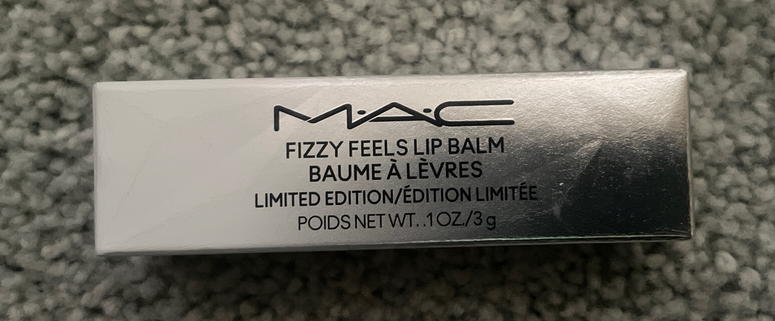 MAC Fizzy Feels Lip Balm Taste For Bubbles Holiday 2023 Limited edition