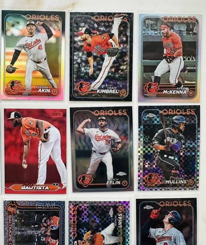 Baltimore Orioles Lot 20 Cards - Parallels, Rainbow Foil, Confetti, Holiday, Etc - Picture 5 of 6