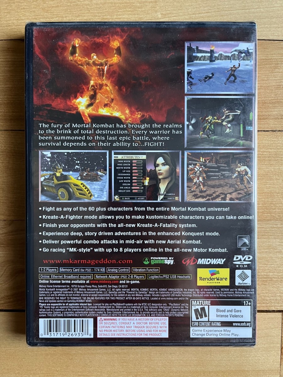 Mortal Kombat: Armageddon (Greatest Hits) PS2 ***BRAND NEW