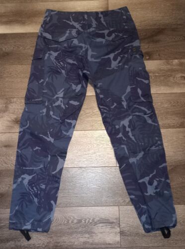 G Star Rovic 3D Straight Tapered Cargo Blue Camo Pants Mens Size 30x30 - Picture 2 of 12