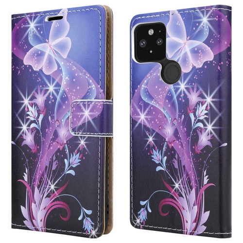 Pour Google Pixel 5 4A 5G Étui Portefeuille ,Cuir Pied Téléphone + Écran Verre - Photo 10 sur 19