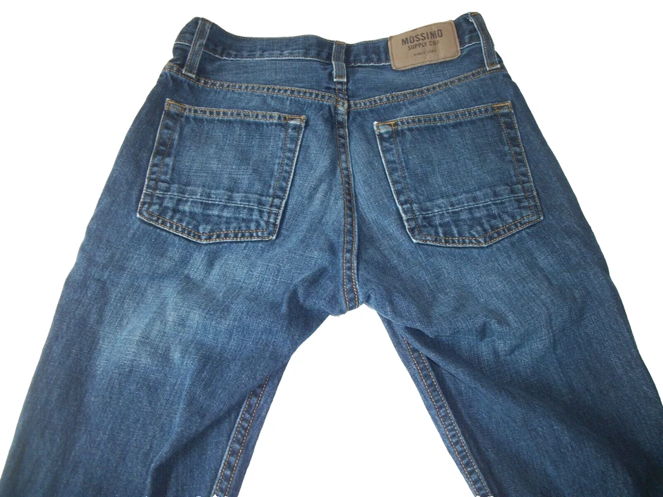 Джинсы Mossimo Supply Company размер 12 для девочек 28 X 30 приталенные джинсовые синие - Изображение 4 из 4