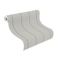Rasch Tapete Selection 433128 Grau Silber Stylisch Streifen Vliestapete Vlies