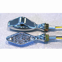 K&S 25-8922 LED ULTRA MINI-MARKER LIGHTS DIAMOND W EYELID CHROME 13 - Picture 2 of 2