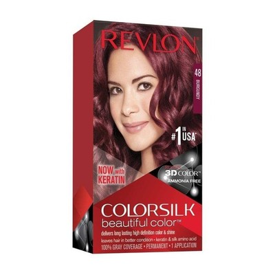 Revlon Colorsilk Permanent Hair Color, #48 Burgundy , 4.4 Oz (Pack of 12)