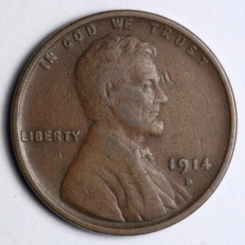1914-D Lincoln Wheat Cent — photo from the most recent tracked eBay sale