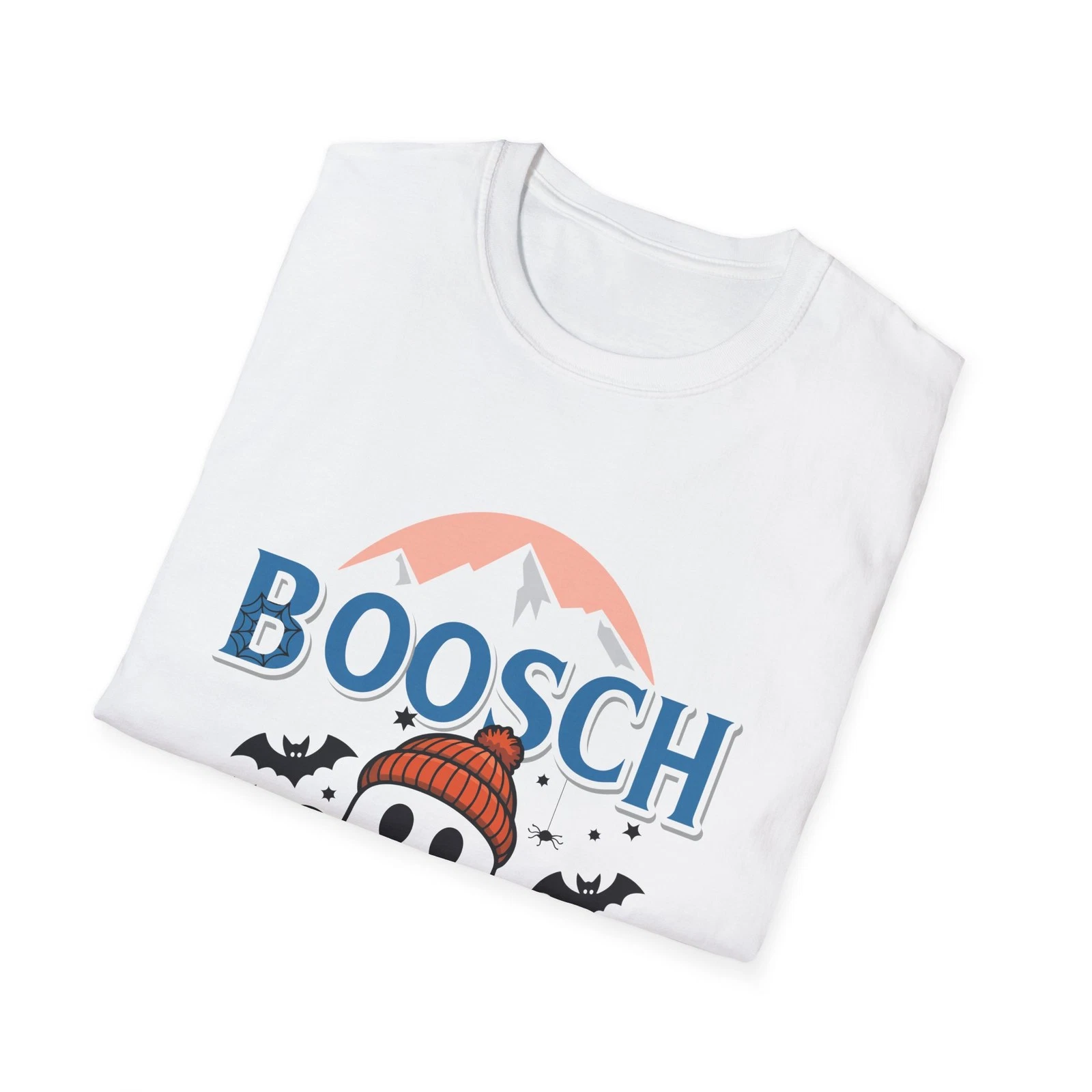 Halloween Ghost T-Shirt, Cute Fall Haunted Tees, Light Boosch Ghost Tee