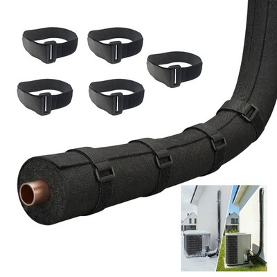 HVAC Copper Line Set Cover 4-Layer Insulation 72'' x 10.2'' Waterproof AC Pipe