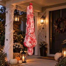 Sac Corps Polyester Suspendu Halloween avec Pompe Gonflable 150cm Long