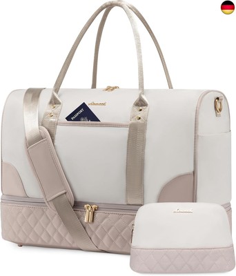 LOVEVOOK Reisetasche Damen Weekender Bag mit Schuhfach & Nassfach,