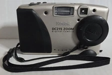 Silver Kodak DC215 Zoom Digital Camera, Untested, No Card, No Charger