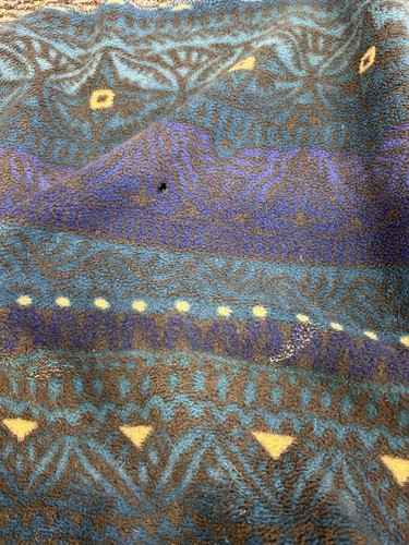 Vintage Patagonia Fleece Blanket Synchilla Aztec Geometric Large 55” X 70” Rare - Picture 7 of 8