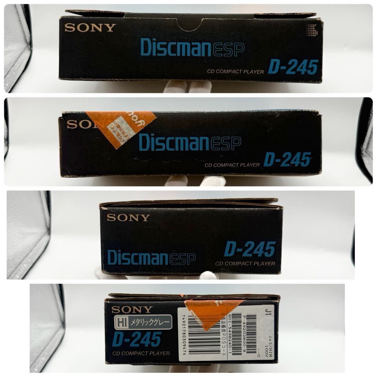SONY ポータブルCDプレーヤー D-245 Discman SONY D-245 Discman Portable CD Player Tested with Box Japan