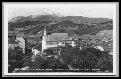 Ansichtskarte Wallfahrtskirche St. Corona am Wechsel - N. Ö. Österreich