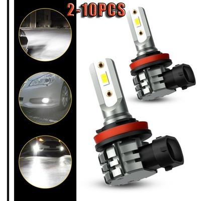 H11 H16JP H8 LED Fog Light Canbus Bulb Car DRL Daytime Running Lamp2-10x