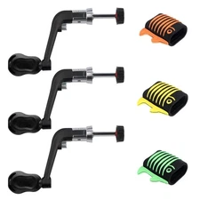 Fishing Reel Replacement Handle Black Handles & Fish-shaped Knob Covers 