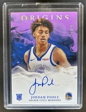 2019-20 Panini Origins Jordan Poole RC Purple FOTL Rookie Auto #/49 Warriors