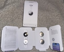 Brand New Open Box 1 Plastic Removed Apple - AirTag 4-Pack Silver MX542LL/A