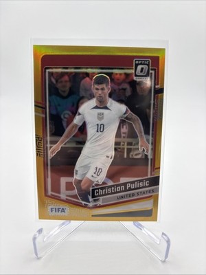 2024-25 Panini Donruss Optic FIFA Christian Pulisic #10 Gold Prizm USA /10