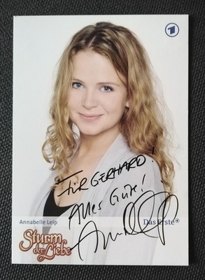 14229 Anabelle Leip Storm of Love Autograph Card Original Signed