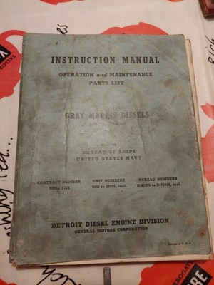 Detroit Diesel 64-HN9 Diesel Motor Handbuch & Teilelistenbuch