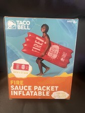 Taco Bell Fire Sauce Packet Inflatable Pool Float 30 X 58.8