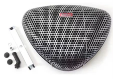 Edelbrock Air Cleaner Assembly 1002; Pro-Flo 1000 Chrome, Triangular, 5-1/8 in