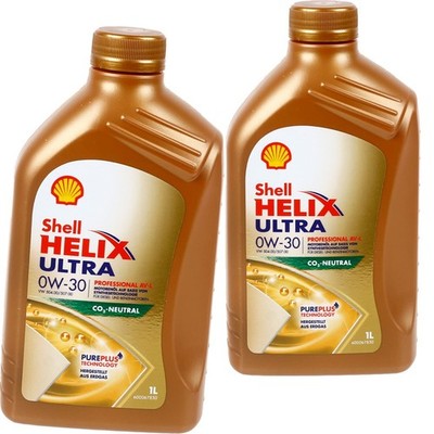 2x 1L SHELL HELIX PROFESSIONAL AVL 0W30 passend für VW 504.00 507.00 PORSCHE C30