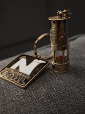 Sir Humphry Davy Miners Lamp Mining Memorabilia British Coal Brass Keyring 4.1cm