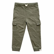 Burt  s Bees Kids 4T Olive Green Joggers Pants 100 Organic Cotton Sweatpants