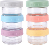 Frischhaltedosen Glas Mit Deckel, 6 StüCk 80Ml, Luftdicht Und Bpa-Frei