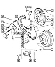 Genuine Mopar Wheel Cylinder 5066158AA