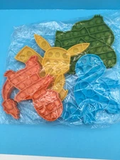 4-Pack Pokemon push bubble sensory toys Pikachu, Squirtle, Bulbasuar, Charmander