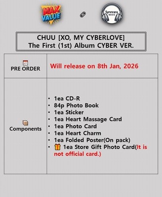 CHUU [XO, MY CYBERLOVE] The First Album CYBER Ver/CD+Photo Book+