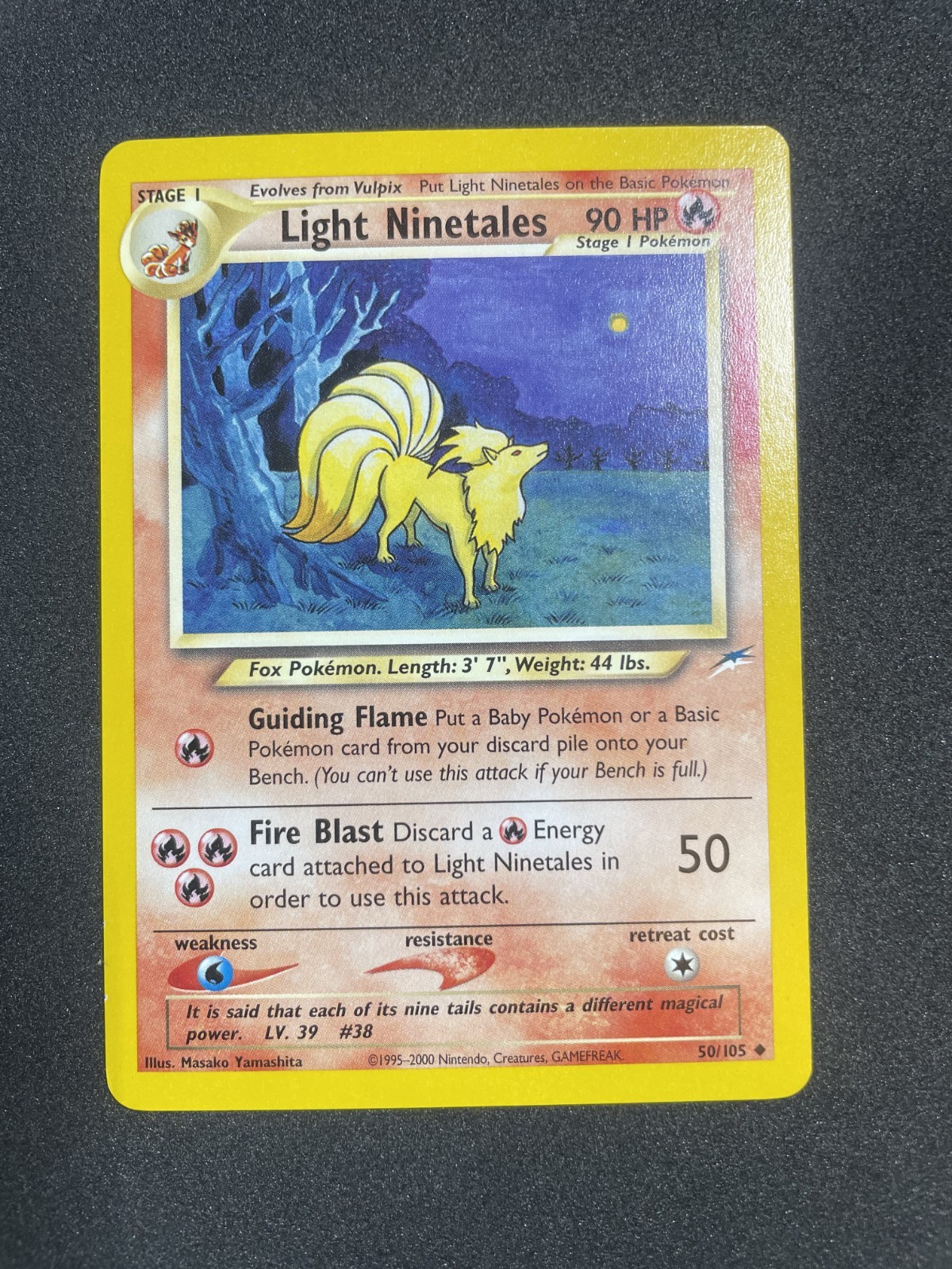 Light Ninetales 50/105 Uncommon Neo Destiny Pokemon Unlimited 50 NM