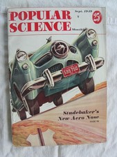 Studebaker September 1949 Popular Science Monthly - Bullet Nose Intro