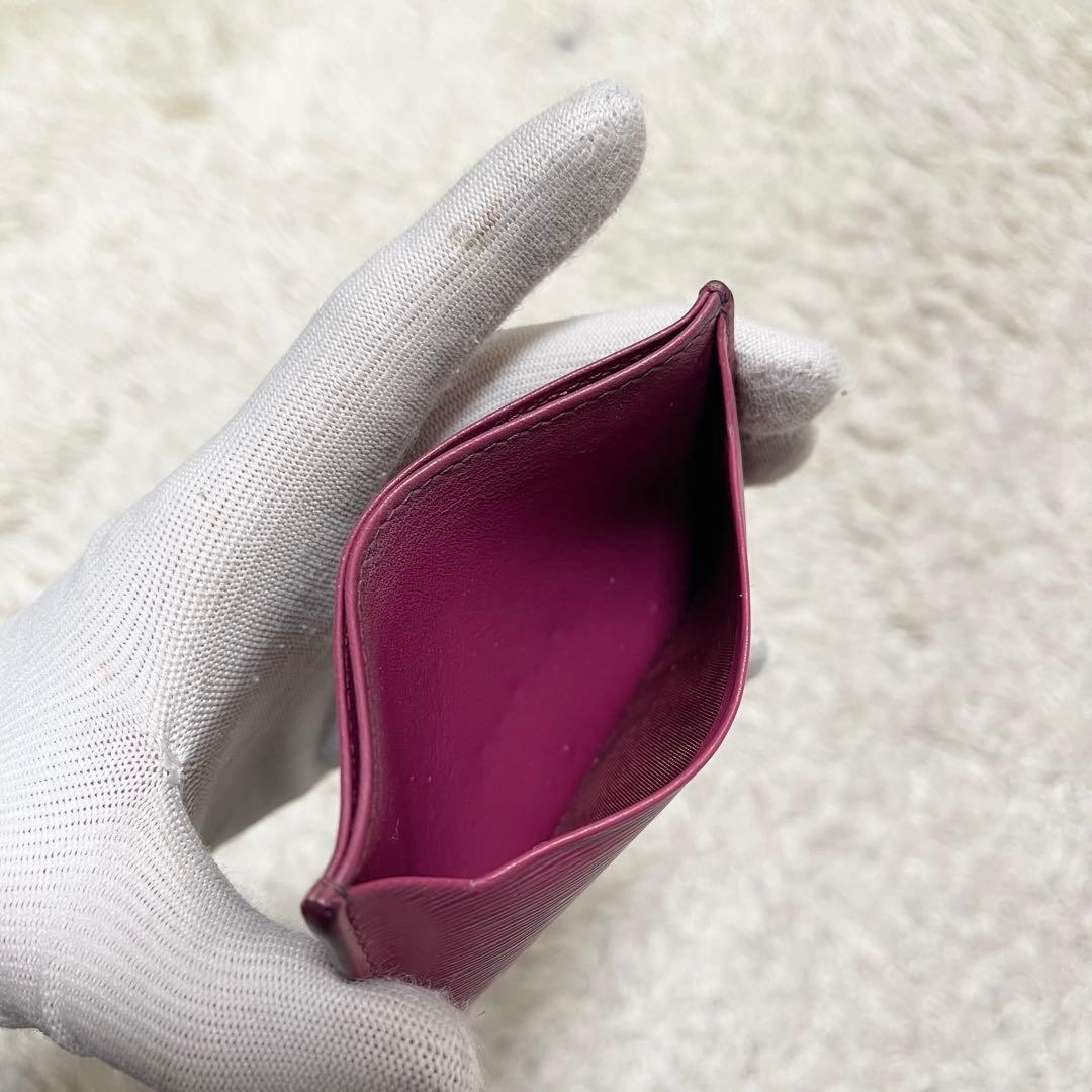 Prada Vitello Move Leather Card Case Pink Women’s Business Card Passholder thumbnail 5