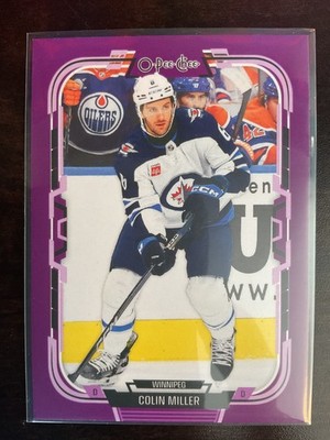 Colin Miller 2025-26 O-Pee-Chee OPC Purple Border Card #39/49