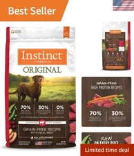 20 lb.  Beef Dry Dog Food: Real Meat, Grain-Free Nutrition for All Dogs