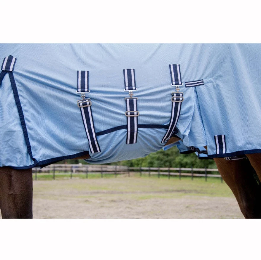 HORZE Freja 耐用网眼组合飞板腹部保护可拆卸颈罩 72 英寸 — 第 3/4 张图片