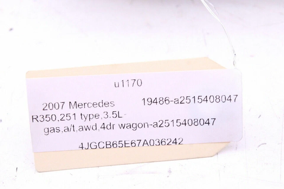 Mercedes Benz R350 R500 2007 tipo 251 velocímetro clúster OEM usado Foto 4 de 4